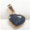 Image 1 : Silver Sapphire(4ct) Pendant, Suggested Retail Value $600