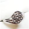 Image 2 : Silver 7 Diamond Ring (~Size 7) (~weight 3.78g), Suggested Retail Value $180