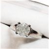 Image 3 : 14K White Gold Diamond (1.10Ct,I2,G) Ring (~Size 6) (~weight 3.51g), Made in Canada, Appraised Retai