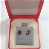 Image 4 : 10K Yellow Gold Ruby(1.2ct) Earrings, Made in Canada, Suggested Retail Value $300