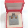 Image 4 : 14K Yellow Gold 2 Citrine(0.6ct) Earrings, Made in Canada, Suggested Retail Value $160
