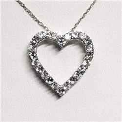 Silver White Topaz 20" Necklace, Suggested Retail Value $100