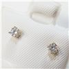 Image 3 : 14K Yellow Gold Diamond(0.16ct) Earrings (~weight 0.44g), Made in Canada, Appraised Retail $1033