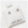 Image 4 : 14K Yellow Gold Diamond(0.16ct) Earrings (~weight 0.44g), Made in Canada, Appraised Retail $1033
