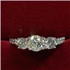 Image 1 : 14K White Gold Diamond(0.51Ct,I1,G)(2 SIDE DIAMOND (0.40CT,I2-I3,G-H)+0.12CTct) Ring (~Size 6) (~wei