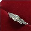 Image 2 : 14K White Gold Diamond(0.51Ct,I1,G)(2 SIDE DIAMOND (0.40CT,I2-I3,G-H)+0.12CTct) Ring (~Size 6) (~wei