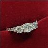 Image 3 : 14K White Gold Diamond(0.51Ct,I1,G)(2 SIDE DIAMOND (0.40CT,I2-I3,G-H)+0.12CTct) Ring (~Size 6) (~wei