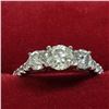 Image 4 : 14K White Gold Diamond(0.51Ct,I1,G)(2 SIDE DIAMOND (0.40CT,I2-I3,G-H)+0.12CTct) Ring (~Size 6) (~wei