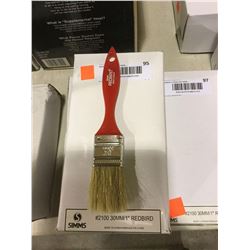 Case of 20 Simms 30mm/1" Red Bird Brushes