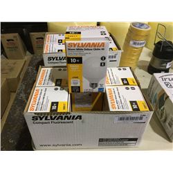 Case of 6 Sylvania Compact 2700K Flourescent10W Bulbs