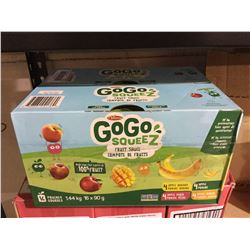 Case of GoGo Squeez Fruit Snacks Assorted Flavors (16 x 90g)