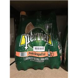 Perrier Pink Grapefruit Carbonated Natural Spring Water (6 x 1L)