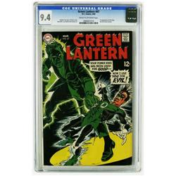 Green Lantern #67 (DC, 1969) CGC NM 9.4 Cream to off-wh Green Lantern #67 (DC, 1969) CGC NM 9.4 Crea