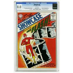 Showcase #4 (DC, 1956) CGC VF 8.0 White pages. Overstre Showcase #4 The Flash (DC, 1956) CGC VF 8.0 