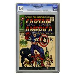 Captain America #100 (Marvel, 1968) CGC NM 9.4 Off-whit Captain America #100 (Marvel, 1968) CGC NM 9