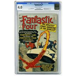 Fantastic Four #3 (Marvel, 1962) CGC VG 4.0 Off-white t Fantastic Four #3 (Marvel, 1962) CGC VG 4.0 