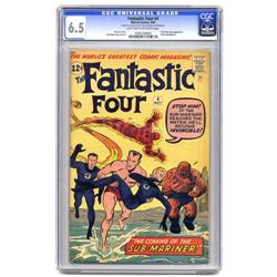 Fantastic Four #4 (Marvel, 1962) CGC FN+ 6.5 Light tan Fantastic Four #4 (Marvel, 1962) CGC FN+ 6.5 