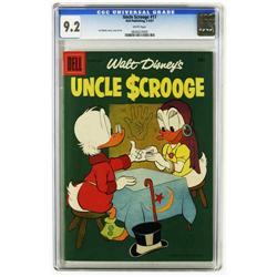 Uncle Scrooge #17 (Dell, 1957) CGC NM- 9.2. "A Cold Bar Uncle Scrooge #17 (Dell, 1957) CGC NM- 9.2 W