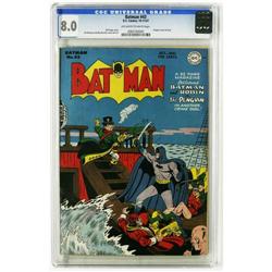 Batman #43 (DC, 1947) CGC VF 8.0 Off-white to white pag Batman #43 (DC, 1947) CGC VF 8.0 Off-white t