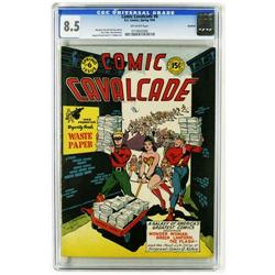 Comic Cavalcade #6 Rockford pedigree (DC, 1944) CGC VF+ Comic Cavalcade #6 Rockford pedigree (DC, 19