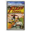 Image 1 : Flash Comics #8 (DC, 1940) CGC VF+ 8.5 Off-white to whi Flash Comics #8 (DC, 1940) CGC VF+ 8.5 Off-w