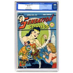 Sensation Comics #40 "D" Copy pedigree (DC, 1945) CGC N Sensation Comics #40 "D" Copy pedigree (DC, 