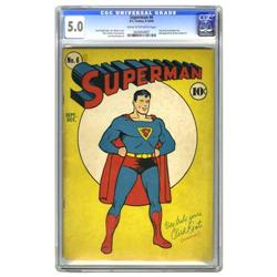 Superman #6 (DC, 1940) CGC VG/FN 5.0 Cream to off-white Superman #6 (DC, 1940) CGC VG/FN 5.0 Cream t