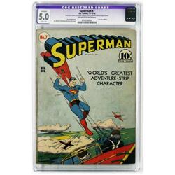 Superman #7 (DC, 1940) CGC Apparent VG/FN 5.0 Slight (A Superman #7 (DC, 1940) CGC Apparent VG/FN 5.