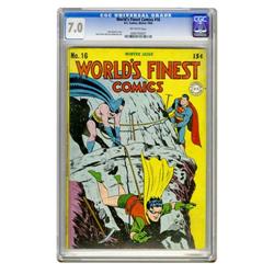 World's Finest Comics #16 (DC, 1944) CGC FN/VF 7.0 Off- World's Finest Comics #16 (DC, 1944) CGC FN/