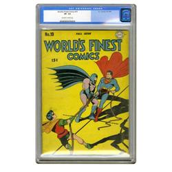 World's Finest Comics #19 (DC, 1945) CGC VF- 7.5 Off-wh World's Finest Comics #19 (DC, 1945) CGC VF-