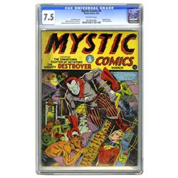 Mystic Comics #8 (Timely, 1942) CGC VF- 7.5 Off-white p Mystic Comics (first series) #8 (Timely, 194