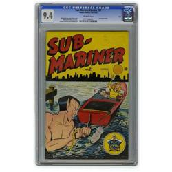 Sub-Mariner Comics #21 Ohio pedigree (Timely, 1946) CGC Sub-Mariner Comics #21 Ohio pedigree (Timely