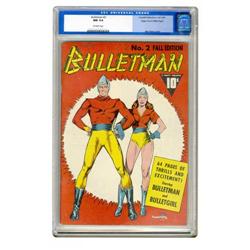 Bulletman #2 Mile High pedigree (Fawcett, 1941) CGC NM Bulletman #2 Mile High pedigree (Fawcett, 194