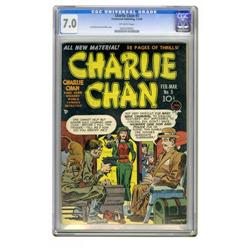 Charlie Chan #5 (Crestwood, 1949) CGC FN/VF 7.0 Off-whi Charlie Chan #5 (Crestwood, 1949) CGC FN/VF 