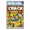 Image 1 : Crack Comics #23 Mile High pedigree (Quality, 1942) CGC Crack Comics #23 Mile High pedigree (Quality