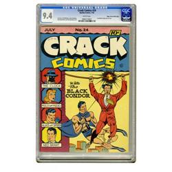 Crack Comics #24 Mile High pedigree (Quality, 1942) CGC Crack Comics #24 Mile High pedigree (Quality