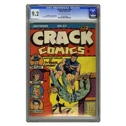 Crack Comics #25 (Quality, 1942) CGC NM- 9.2 Off-white Crack Comics #25 (Quality, 1942) CGC NM- 9.2 