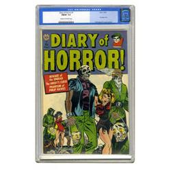 Diary of Horror #1 (Avon, 1952) CGC FN/VF 7.0 Cream to Diary of Horror #1 (Avon, 1952) CGC FN/VF 7.0