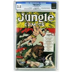Jungle Comics #1 (Fiction House, 1940) CGC VG- 3.5 Off- Jungle Comics #1 (Fiction House, 1940) CGC V