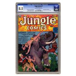 Jungle Comics #2 (Fiction House, 1940) CGC VF+ 8.5 Off- Jungle Comics #2 (Fiction House, 1940) CGC V