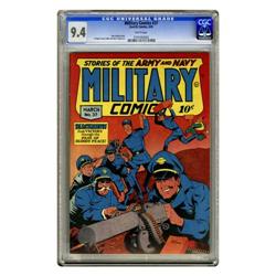 Military Comics #37 (Quality, 1945) CGC NM 9.4 White pa Military Comics #37 (Quality, 1945) CGC NM 9