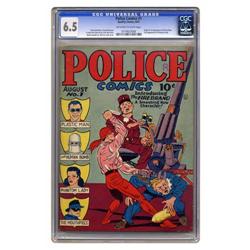 Police Comics #1 (Quality, 1941) CGC FN+ 6.5 Off-white Police Comics #1 (Quality, 1941) CGC FN+ 6.5 