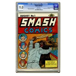 Smash Comics #1 Mile High pedigree (Quality, 1939) CGC Smash Comics #1 Mile High pedigree (Quality, 