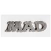 Image 1 : Mad Staff Logo Pin (early 1960s). This is the extremely Mad Staff Logo Pin (early 1960s).