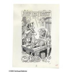 Jack Davis - Mad Looks At Old Movies Panel Page Origina Jack Davis - "Mad Looks At Old Movies" Page 