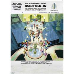 Al Jaffee - Mad #284 Fold-In Back Cover Original Art (E Al Jaffee - Mad #284 Fold-In Back Cover Orig