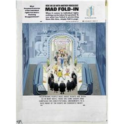 Al Jaffee - Mad #314 Fold-In Back Cover Original Art (E Al Jaffee - Mad #314 Fold-In Back Cover Orig