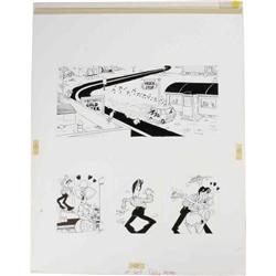 Don Martin - Mad #209 "The Disco Man" Page Original Art Don Martin - Mad #209 "The Disco Man" Page O