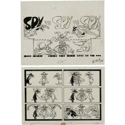 Antonio Prohias - Mad, "Spy vs Spy" Page Original Art, Antonio Prohias - Mad #73, "Spy vs Spy vs Spy