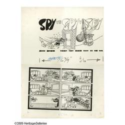 Antonio Prohias - Mad #74, "Spy vs Spy" Page Original A Antonio Prohias - Mad #74, "Spy vs Spy vs Sp